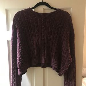 Long-sleeve sweater/crop